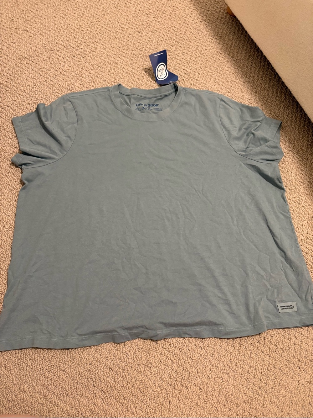 Life Is Good Blue Women’s Crusher Tee Size XXXL